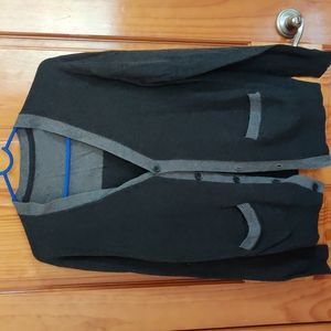 Gray cardigan